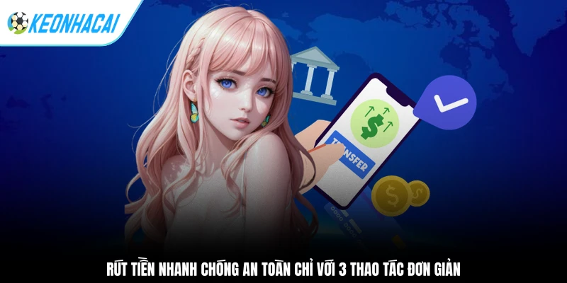 Rút tiền nhanh chóng an toàn chỉ với 3 thao tác đơn giản
